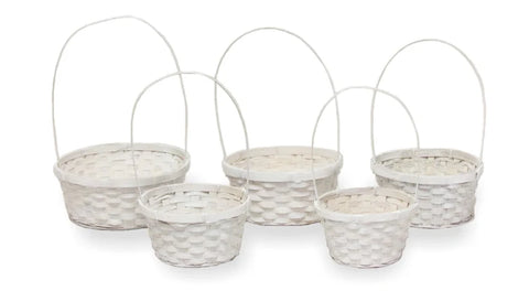 Bamboo Basket Set Of 5