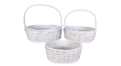 White Willow Set of 3 Basket