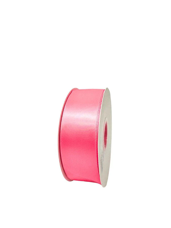 1.5 Inch Polyester Single Satin Ribbon (50 Yards) - Hot Pink