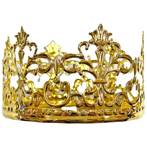 4" Gold Metal Kings Crown