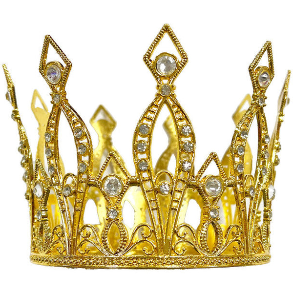 5.5" Gold Rhinestones Crown