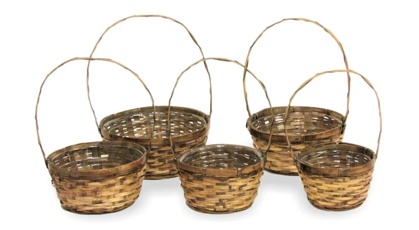 Bamboo Basket Set Of 5