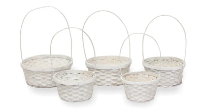 Bamboo Basket Set Of 5
