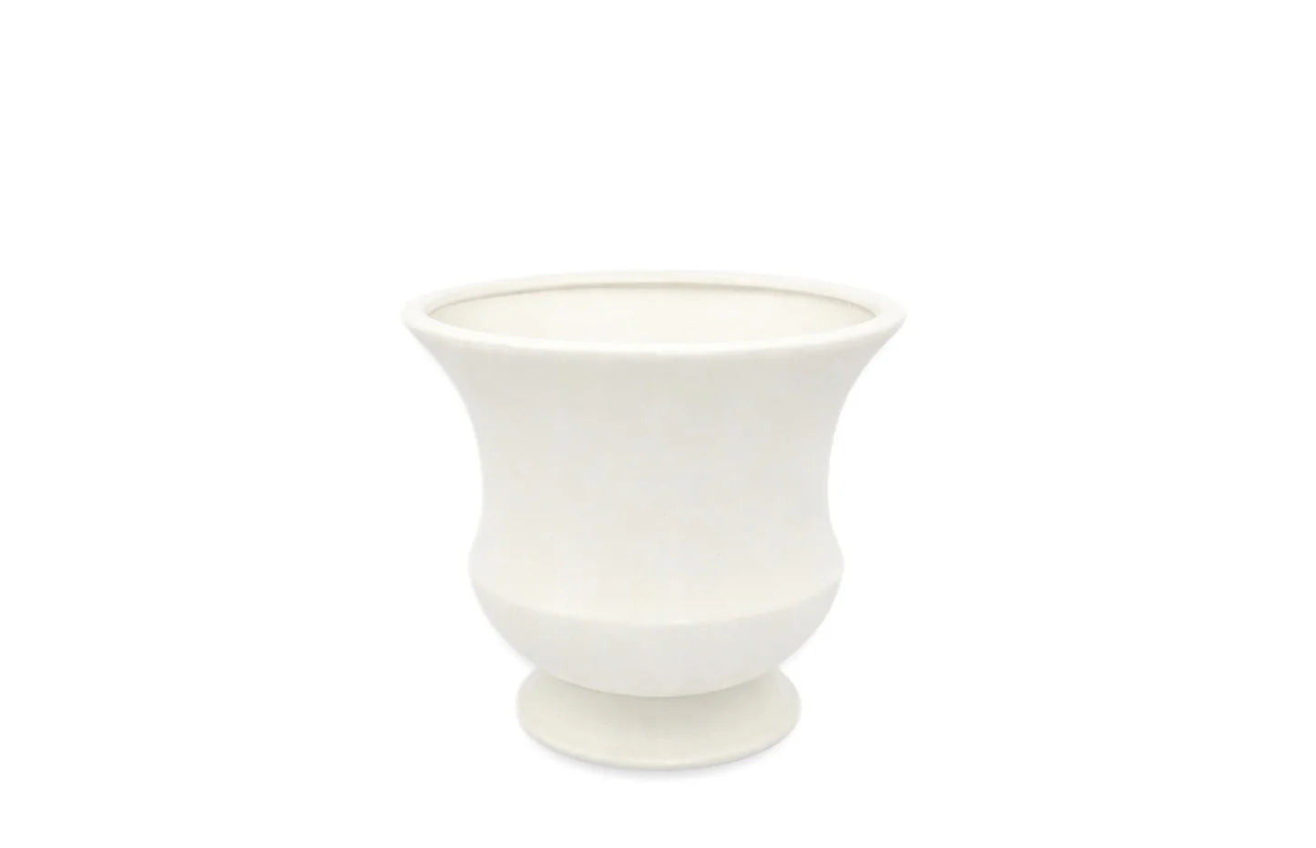 6" White Ceramic Urn