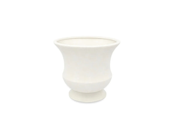6" White Ceramic Urn