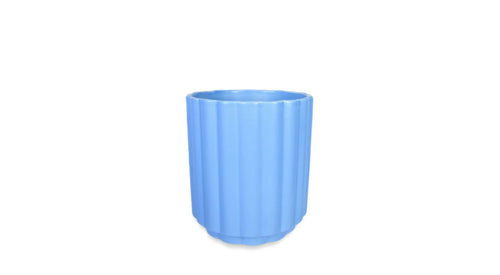 Flutted Matte Blue 5x5x6