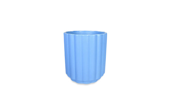 Flutted Matte Blue 5x5x6