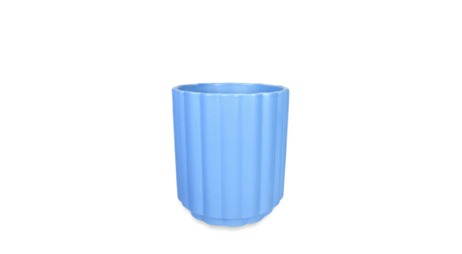 Flutted Matte Blue 5x5x6