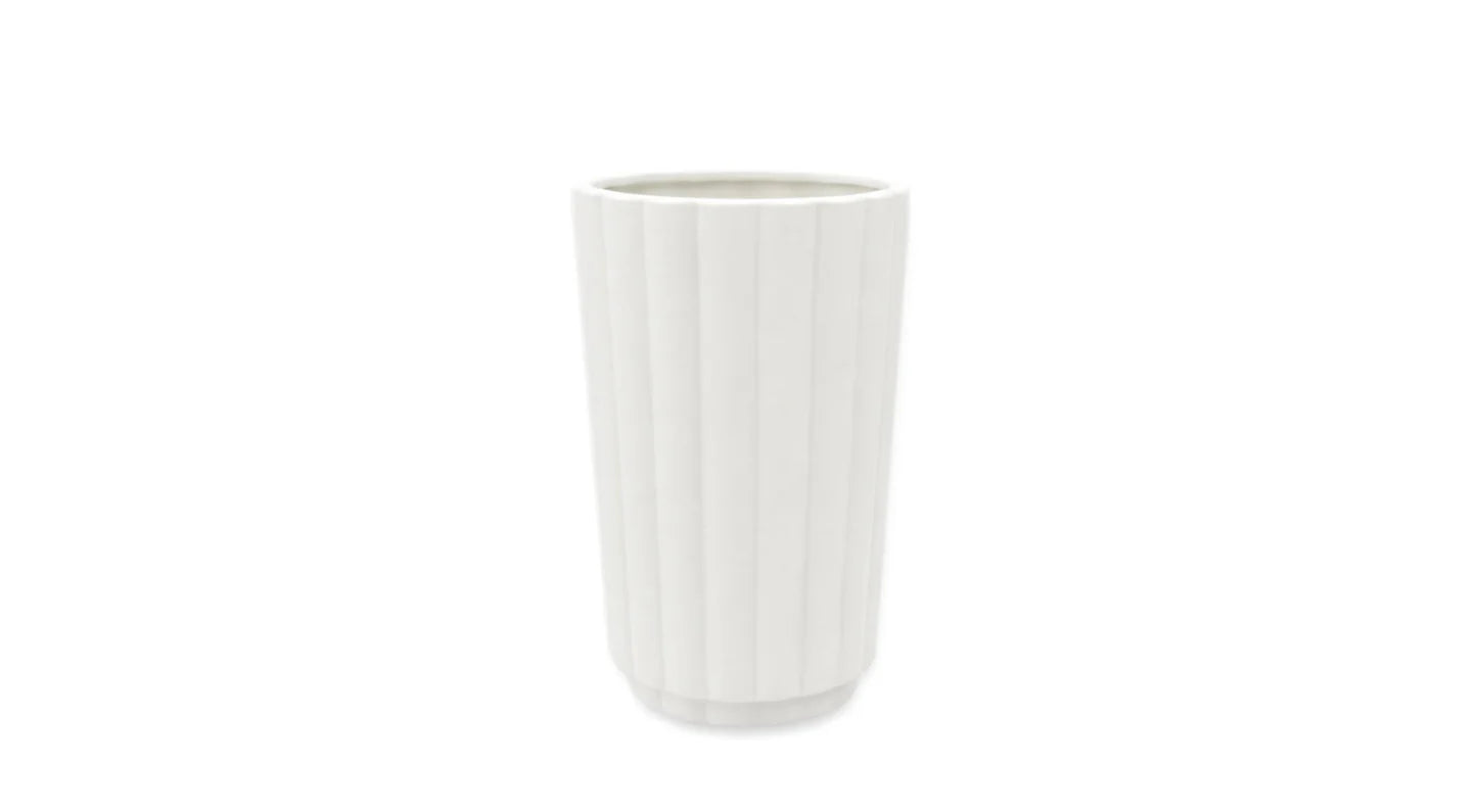 Flutted Ceramic 4x4x8