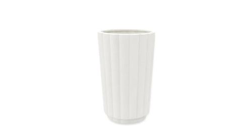Flutted Ceramic 4x4x8