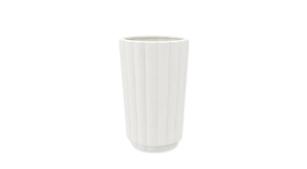 Flutted Ceramic 4x4x8