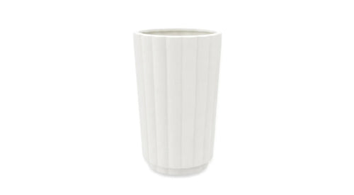 Flutted 5x10 Ceramic Vase