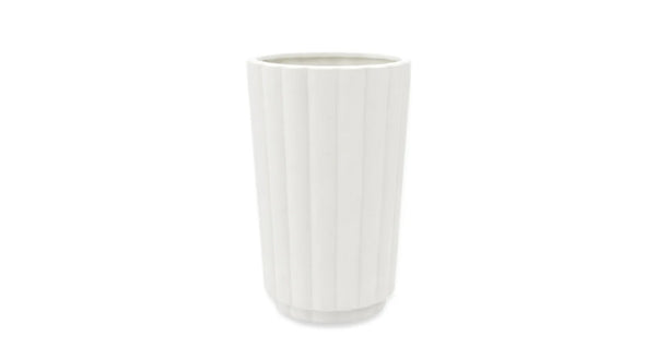 Flutted 5x10 Ceramic Vase