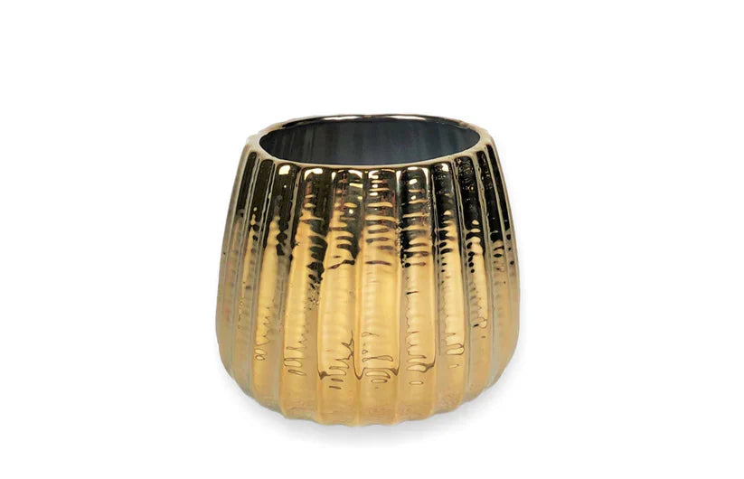5" Golden Ceramic Pot