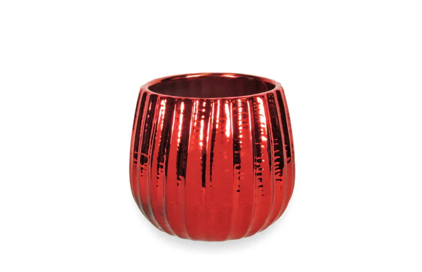 5" Red Ceramic Pot
