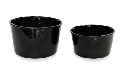 Black Ceramic Planters