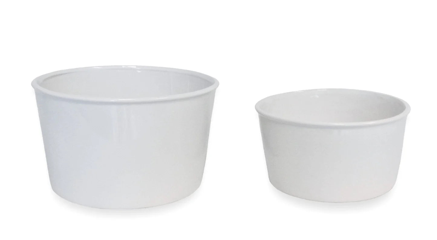 White Ceramic Planter