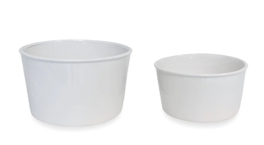 White Ceramic Planter