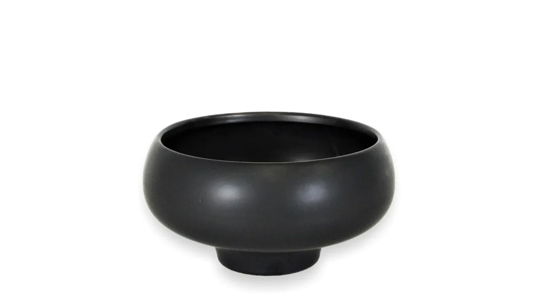 Matte Black 7" Ceramic Bowl