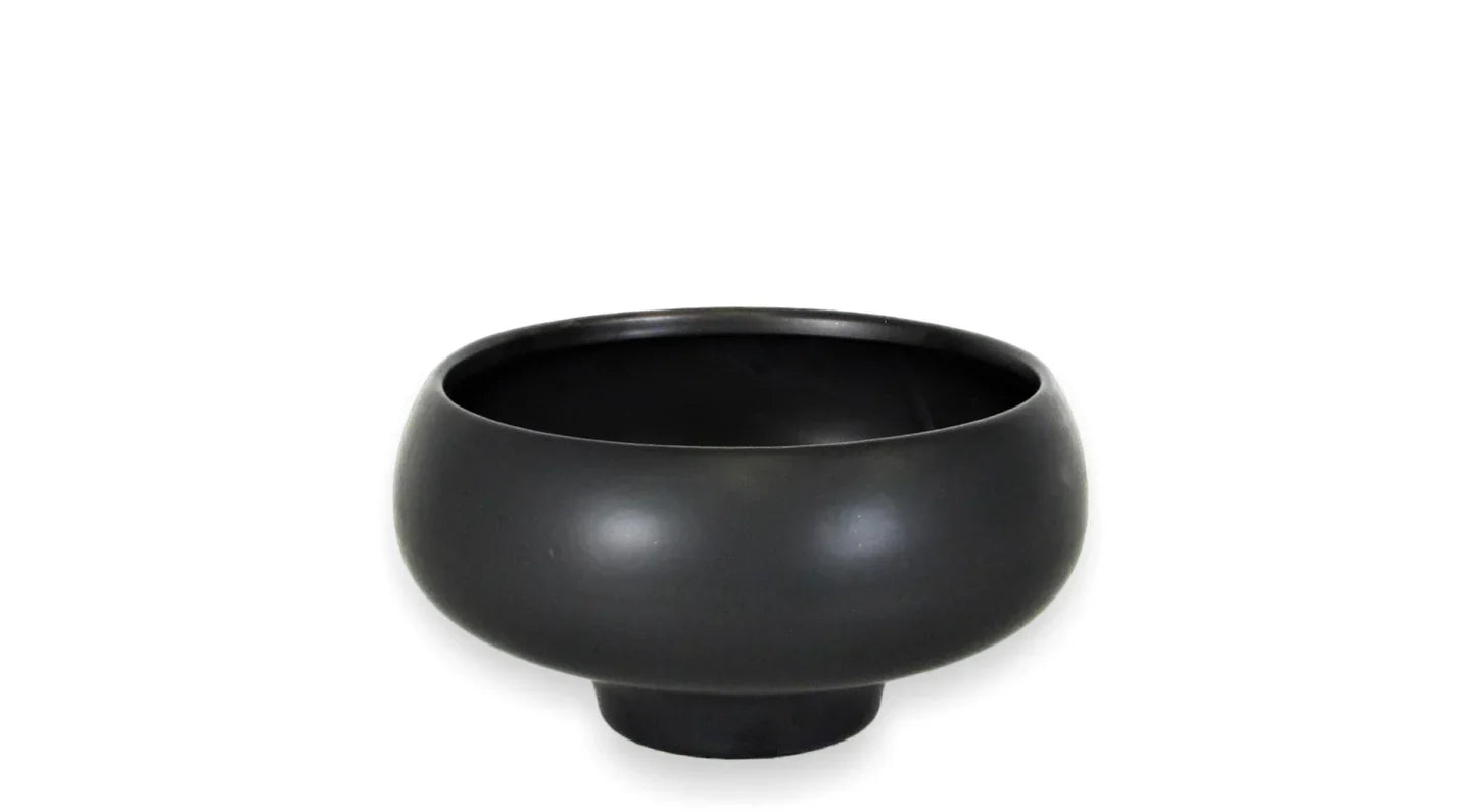 Matte Black 7" Ceramic Bowl