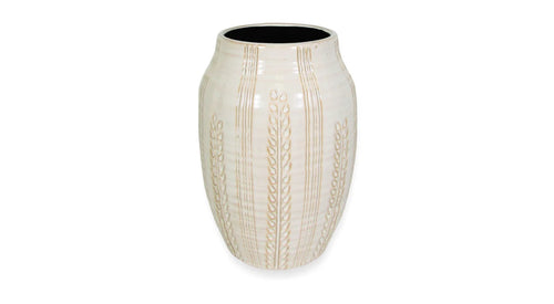 Drop In Vase With Leaf Design 4x8
