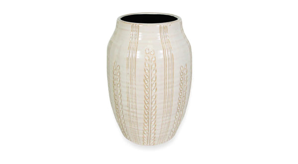 Drop In Vase With Leaf Design 4x8