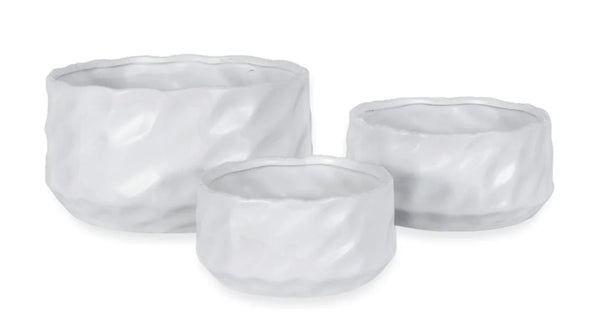 Ceramic Black Round Trays 3 Set