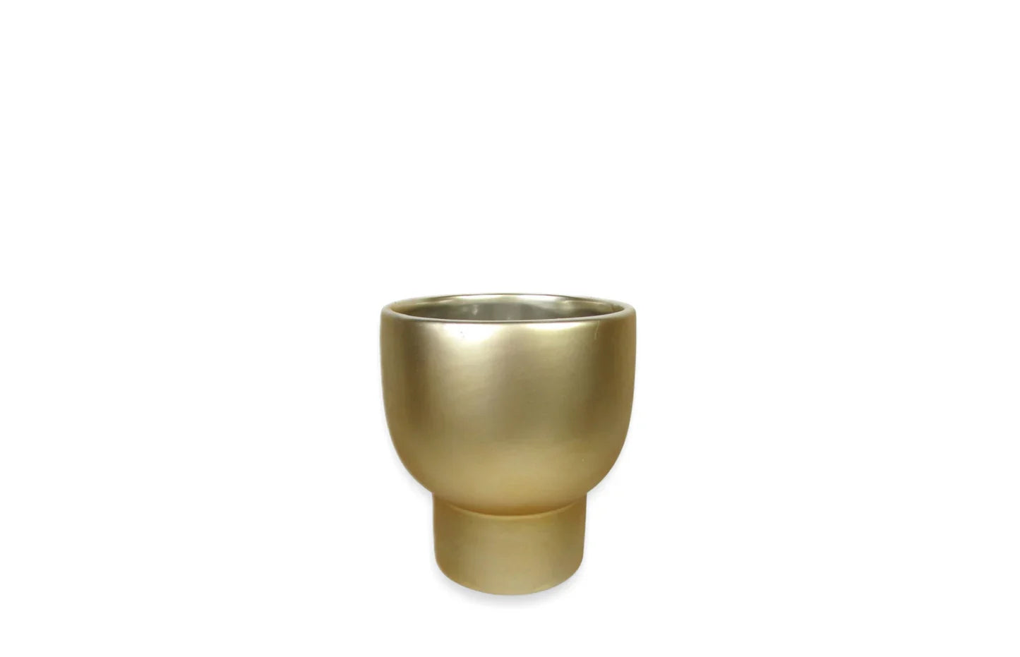 Gold 4" Pedestal Planter