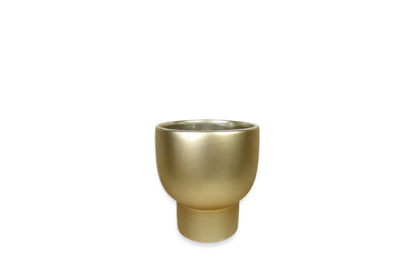 Gold 4" Pedestal Planter