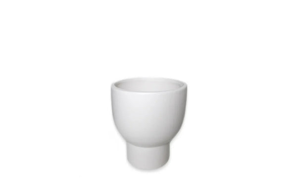 White Pedestal Planter