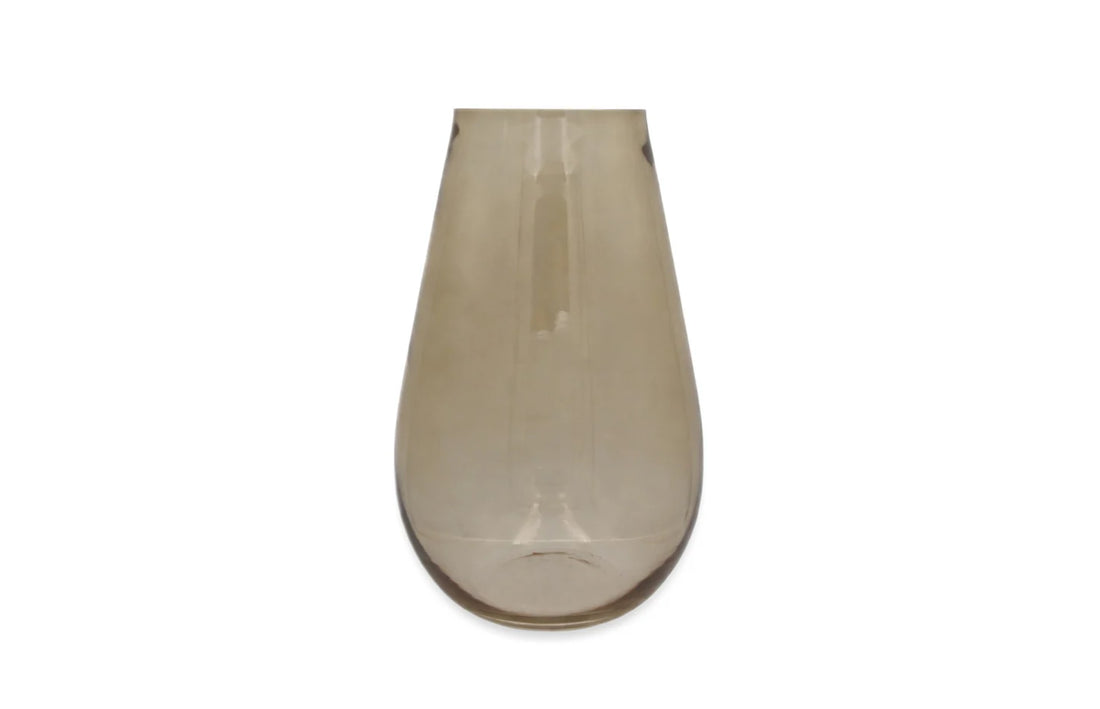 Transparent Amber Vase 4x10