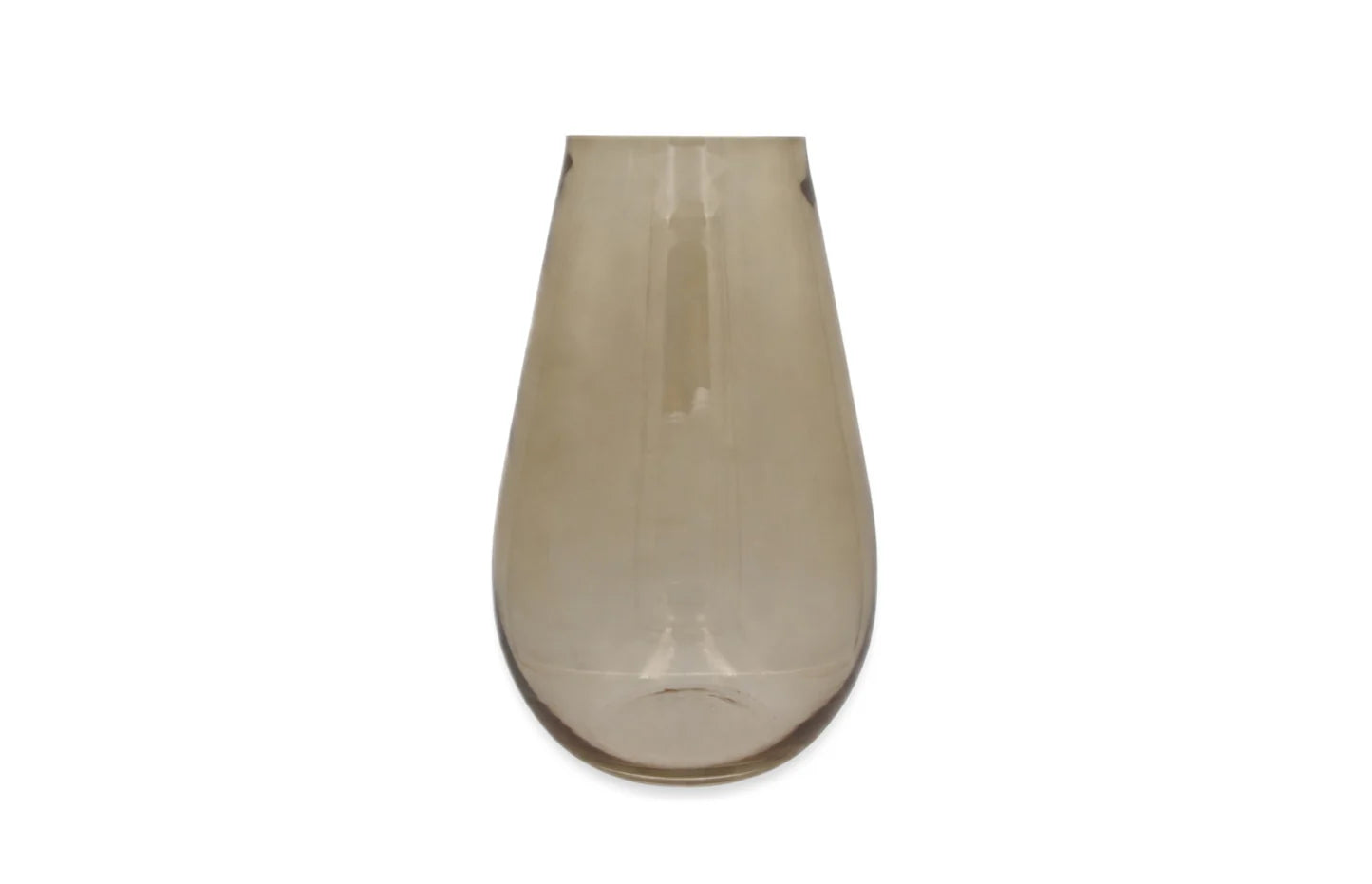 Transparent Amber Vase 4x10