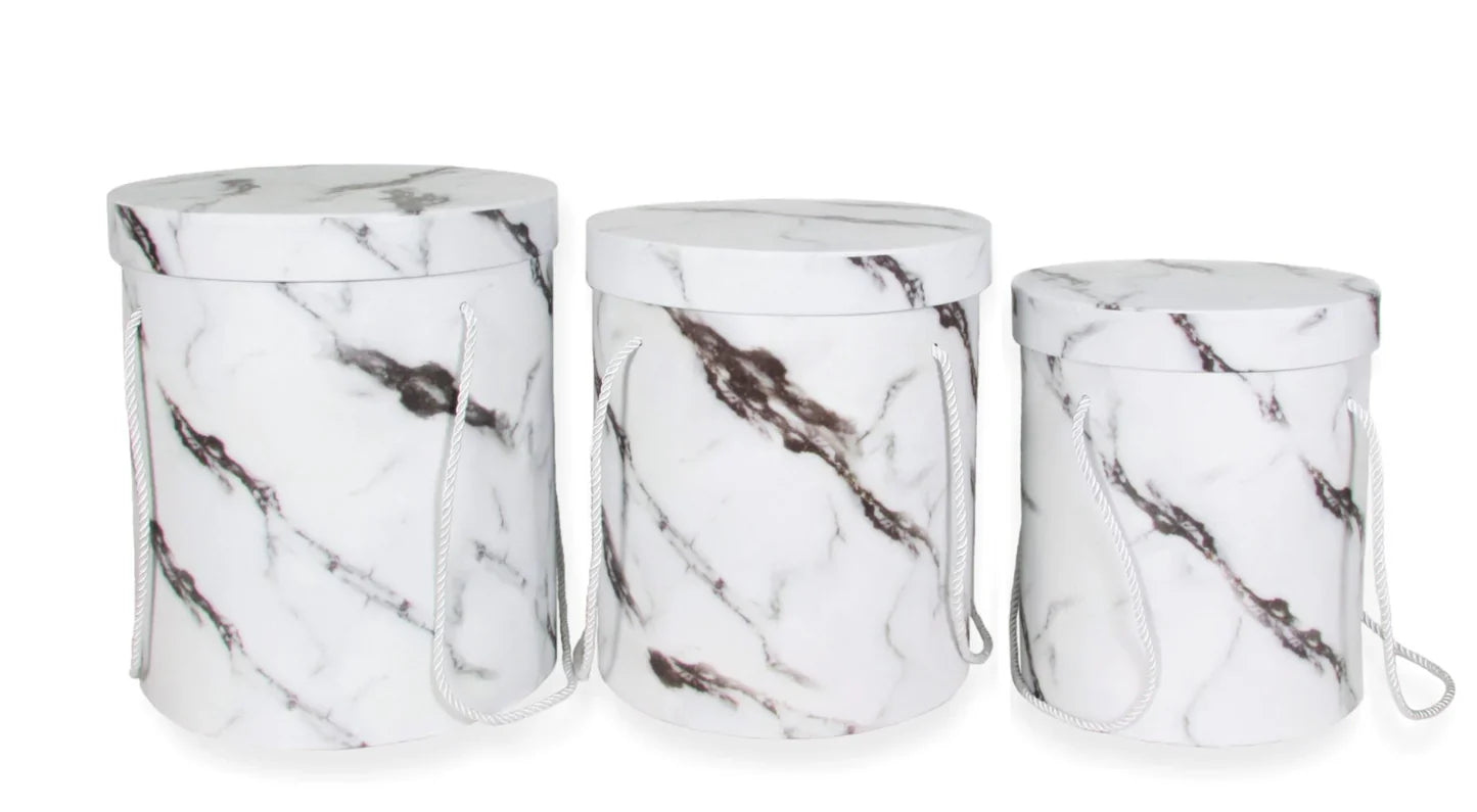 Hat Box Marble Round