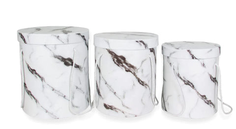 Hat Box Marble Round
