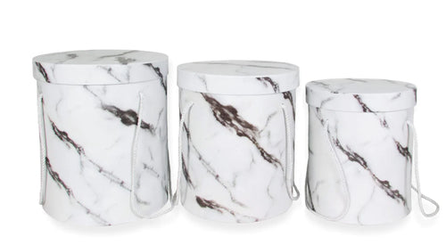 Hat Box Marble Round