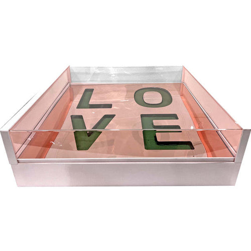 "LOVE" Acrylic Floral Gift Box