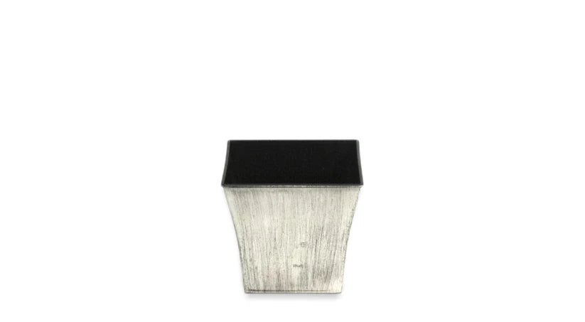 Black And White Square Pot 6x6x6