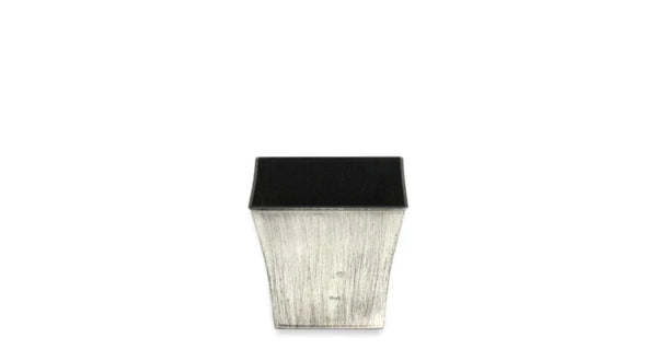 Black And White Square Pot 6x6x6