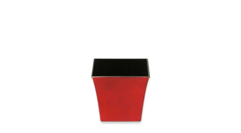 Glazed Red Square Pot