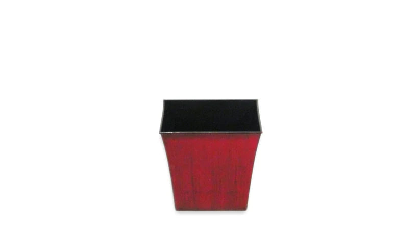 Red Black Square Pot 6x6x6