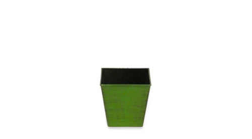 Maceta cuadrada verde 5x5x5