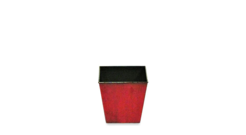 Red Black Square Pot 5x5x5