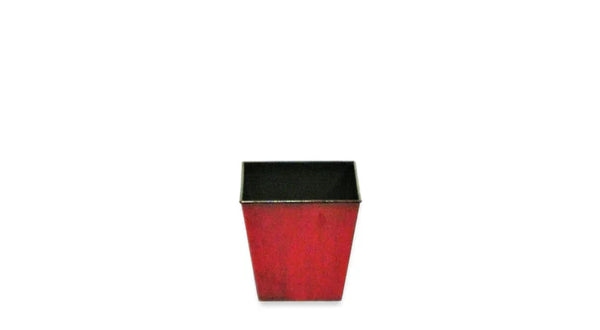 Red Black Square Pot 5x5x5