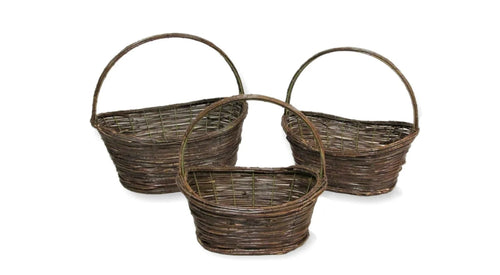 Rattan Boat Baket Set of 3