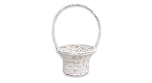 White 10x10 Flower Girl Basket