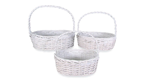 White Willow Set of 3 Basket