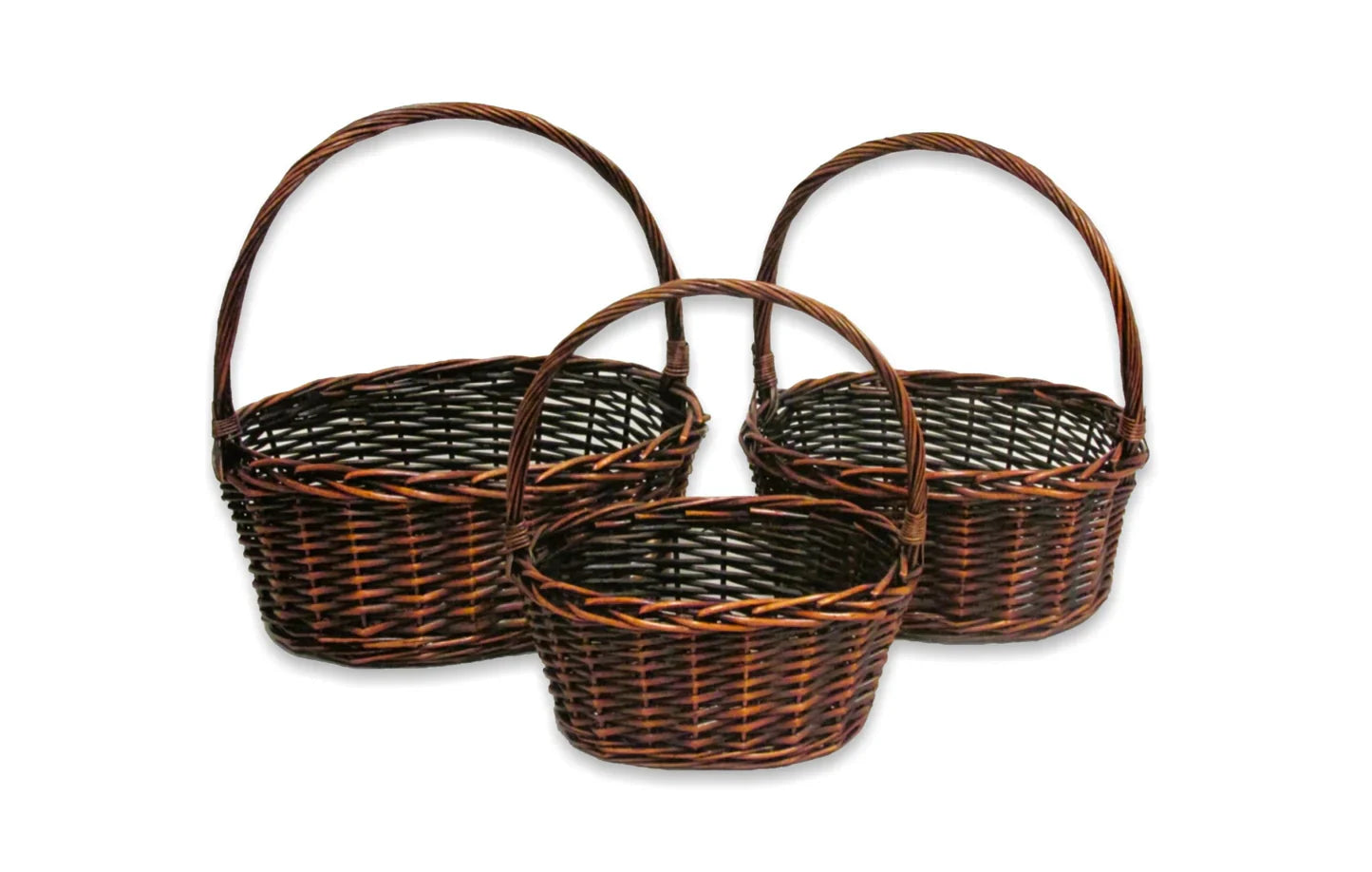 Stained Willow Basket 3 Set