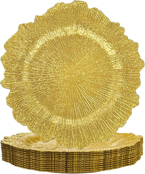 Plato cargador grande de plástico Decostar™ Reef de 35,5 cm
